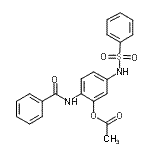 CAS#: 124400-45-9， 2-(Benzoylamino)-5-[(Phenylsulfonyl)Amino]Phenyl Acetate