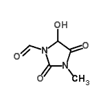 CAS#: 124443-47-6， 5-Hydroxy-3-Methyl-2,4-Dioxo-1-Imidazolidinecarbaldehyde