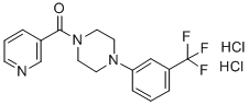 CAS#: 124444-72-0， Pyridin-3-Yl-[4-[3-(Trifluoromethyl)Phenyl]Piperazin-1-Yl]Methanone Dihydrochloride