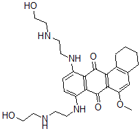 CAS#: 124511-81-5， 8,11-Bis[2-(2-Hydroxyethylamino)Ethylamino]-6-Methoxy-1,2,3,4-Tetrahydrobenzo[a]Anthracene-7,12-Dione