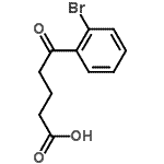 structure of CAS# 124576-25-6, 5-(2-Bromophenyl)-5-Oxopentanoic Acid;5-(2-bromophenyl)-5-oxovaleric acid