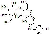 CAS 登录号：124613-91-8， (2S,3R,4S,5S,6R)-2-[(2R,3S,4R,5R,6S)-6-[(5-溴-1H-吲哚-3-基)氧基]-4,5-二羟基-2-(羟基甲基)四氢吡喃-3-基]氧基-6-(羟基甲基)四氢吡喃-3,4,5-三醇