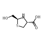 CAS#: 124617-04-5， (2S,4R)-2-(Hydroxymethyl)-1,3-Thiazolidine-4-Carboxylic Acid
