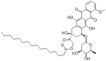 CAS#: 124622-11-3， [2-[(2S,4S)-4-[(2S,4S,5S,6S)-4,5-Dihydroxy-6-Methyloxan-2-Yl]Oxy-2,5,12-Trihydroxy-7-Methoxy-6,11-Dioxo-3,4-Dihydro-1H-Tetracen-2-Yl]-2-Oxoethyl] Hexadecanoate