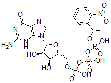 CAS#: 124830-99-5， [(2R,3S,4R,5R)-5-(2-Amino-6-Oxo-3H-Purin-9-Yl)-3,4-Dihydroxyoxolan-2-Yl]Methyl [Hydroxy-[Hydroxy-[1-(2-Nitrophenyl)Ethoxy]Phosphoryl]Oxyphosphoryl] Hydrogen Phosphate