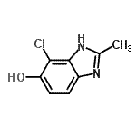 CAS#: 124841-32-3， 4-Chloro-2-Methyl-1H-Benzimidazol-5-Ol