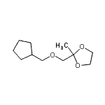 CAS#: 124868-73-1， 2-[(Cyclopentylmethoxy)Methyl]-2-Methyl-1,3-Dioxolane