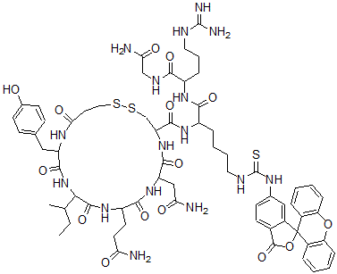 CAS#: 124924-34-1， 1-Deamino-7-Lys-(Fluorescein)-8-Arg-Vasotocin
