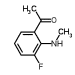 CAS#: 124958-70-9， 1-[3-Fluoro-2-(Methylamino)Phenyl]Ethanone