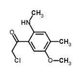 CAS#: 124959-21-3， 2-Chloro-1-[5-Methoxy-4-Methyl-2-(Methylamino)Phenyl]Ethanone