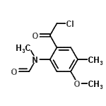 CAS#: 124959-22-4， N-[2-(Chloroacetyl)-5-Methoxy-4-Methylphenyl]-N-Methylformamide