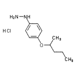 CAS#: 124993-63-1， [4-(2-Pentanyloxy)Phenyl]Hydrazine Hydrochloride (1:1)
