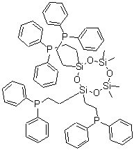 CAS#: 124998-64-7， [(6,6,8,8-Tetramethyl-1,3,5,7,2,4,6,8-tetroxatetrasilocane-2,2,4,4-tetrayl)tetra-2,1-ethanediyl]tetrakis(diphenylphosphine)