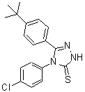 CAS#: 124998-68-1， 4-(4-Chlorophenyl)-5-[4-(2-Methyl-2-Propanyl)Phenyl]-2,4-Dihydro-3H-1,2,4-Triazole-3-Thione