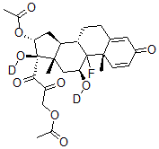 CAS#: 125022-46-0， 16-Acetoxy-17-acetoxymethyl-11,17-dihydroxy-D-homoandrosta-1,4-diene-3,17-dione