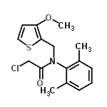CAS#: 125034-10-8， 2-Chloro-N-(2,6-Dimethylphenyl)-N-[(3-Methoxy-2-Thienyl)Methyl]Acetamide