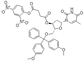 CAS#: 125078-79-7， [(2R,3S,5R)-2-[[Bis(4-Methoxyphenyl)-Phenylmethoxy]Methyl]-5-(5-Methyl-2,4-Dioxopyrimidin-1-Yl)Oxolan-3-Yl] (2,4-Dinitrophenyl) Butanedioate