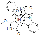 CAS#: 125133-74-6， (3alpha,9beta,10alpha,11alpha,13beta)-2,3,10,11,12,13-Hexahydro-3,10-Dimethoxy-9-Methyl-11-(Methylamino)-9,13-Epoxy-1H,9H-Diindolo(1,2,3-gh:3',2',1'-lm)Pyrrolo(3,4-j)(1,7)Benzodiazonin-1-One