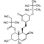 CAS#: 125142-16-7， (1S,3R,4aS,7S,8S,8aS)-8-{2-[(2R,4R)-4-{[Dimethyl(2-Methyl-2-Propanyl)Silyl]Oxy}-6-Oxotetrahydro-2H-Pyran-2-Yl]Ethyl}-4A-Hydroxy-3,7-Dimethyl-1,2,3,4,4A,7,8,8A-Octahydro-1-Naphthalenyl 2,2-Dimethylbuta Noate