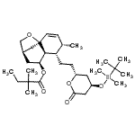 CAS#: 125175-64-6， (4S,5S,6S,7S,9R)-5-{2-[(2R,4R)-4-{[Dimethyl(2-Methyl-2-Propanyl)Silyl]Oxy}-6-Oxotetrahydro-2H-Pyran-2-Yl]Ethyl}-4-Methyl-11-Oxatricyclo[7.2.1.0<Sup>1,6</Sup>]Dodec-2-En-7-Yl 2,2-Dimethylbutanoate