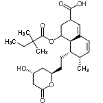 CAS#: 125206-31-7， (4aR,5S,6S)-4-[(2,2-Dimethylbutanoyl)Oxy]-5-{2-[(2R,4R)-4-Hydroxy-6-Oxotetrahydro-2H-Pyran-2-Yl]Ethyl}-6-Methyl-2,3,4,4A,5,6-Hexahydro-2-Naphthalenecarboxylic Acid