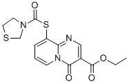 CAS#: 125209-40-7， Ethyl 4-Oxo-9-(1,3-Thiazolidine-3-Carbonylsulfanyl)Pyrido[1,2-a]Pyrimidine-3-Carboxylate