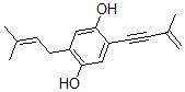 CAS#: 125213-21-0， 2-(3-Methylbut-2-Enyl)-5-(3-Methylbut-3-En-1-Ynyl)Benzene-1,4-Diol