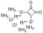 CAS#: 125304-30-5， tetraamminedichloro[m-[3,4-dihydroxy-3-cyclobutene-1,2-dionato]]diplatinum,