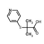 CAS#: 125305-75-1， 2-Methyl-2-(4-Pyridinylsulfanyl)Propanoic Acid