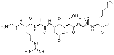 CAS#: 125455-58-5， Glycyl-L-Arginyl-L-Alanyl-L-alpha-Aspartyl-L-Seryl-L-Prolyl-L-Lysine