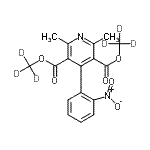 CAS#: 125464-52-0， Bis[(<Sup>2</Sup>H<Sub>3</Sub>)Methyl] 2,6-Dimethyl-4-(2-Nitrophenyl)-3,5-Pyridinedicarboxylate