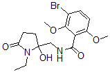 CAS#: 125558-30-7， 3-Bromo-N-[(1-Ethyl-2-Hydroxy-5-Oxopyrrolidin-2-Yl)Methyl]-2,6-Dimethoxybenzamide