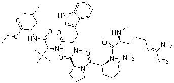 CAS#: 125600-60-4， Methylarginyl-Lysyl-Prolyl-Tryptophyl-Tert-Leucyl-Leucyl-Ethyl Ester