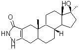 structure of CAS# 125709-39-9, (1S,3bR,10aS,12aS)-1-Hydroxy-1,10A,12A-Trimethyl-2,3,3A,3B,4,5,5A,6,7,8,10,10A,10B,11,12,12A-Hexadecahydrocyclopenta[5,6]Naphtho[1,2-f]Indazol-9(1H)-One