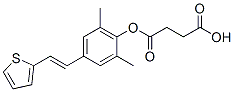 CAS#: 125722-33-0， 4-[2,6-Dimethyl-4-[(E)-2-Thiophen-2-Ylethenyl]Phenoxy]-4-Oxobutanoic Acid