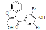 CAS#: 125729-46-6， (3,5-Dibromo-4-Hydroxyphenyl)-[2-(1-Hydroxyethyl)-1-Benzofuran-3-Yl]Methanone