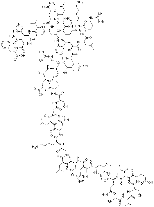 structure of CAS# 12583-68-5, Synthetic amino-terminal parathyroid hormone;Bpth (1-34);L-Phenylalanine, L-Alanyl-L-Valyl-L-Seryl-L-Alpha-Glutamyl-L-Isoleucyl-L-Glutaminyl-L-Phenylalanyl-L-Methionyl-L-Histidyl-L-Asparaginyl-L-Leucylglycyl-L-Lysyl-L-Histidyl-L-Leucyl-L-Seryl-L-Seryl-L-Methionyl-L-Alpha-Glutamyl-L-Arginyl-L-Valyl-L-Alpha-Glutamyl-L-Tryptophyl-L-Leucyl-L-Arginyl-L-Lysyl-L-Lysyl-L-Leucyl-L-Glutaminyl-L-Alpha-Aspartyl-L-Valyl-L-Histidyl-L-Asparaginyl-;Synthetic Amino-Terminal Parathyroid Hormone