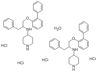 CAS#: 125849-30-1， N-(1-Benzyl-4-Piperidyl)-2-(2-Biphenylyloxy)Ethylamine Dihydrochloride Hemihydrate