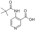 structure of CAS# 125867-31-4, 4-[(2,2-Dimethyl-1-Oxopropyl)Amino]-3-Pyridinecarboxylic Acid;4-[(2,2-DIMETHYLPROPANOYL)AMINO]NICOTINIC ACID;4-(2,2-Dimethyl-Propionylamino)-Nicotinic Acid;4-(2,2,2-TRIMETHYLACETAMIDO)NICOTINIC ACID