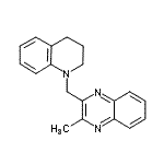 CAS#: 125988-97-8， 2-(3,4-Dihydro-1(2H)-Quinolinylmethyl)-3-Methylquinoxaline