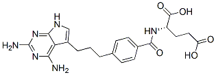 CAS#: 125991-51-7， (2S)-2-[[4-[3-(2,4-Diamino-7H-Pyrrolo[4,5-e]Pyrimidin-5-Yl)Propyl]Benzoyl]Amino]Pentanedioic Acid