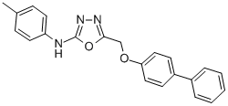 CAS#: 126006-84-6， N-(4-Methylphenyl)-5-[(4-Phenylphenoxy)Methyl]-1,3,4-Oxadiazol-2-Amine