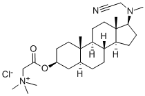 CAS#: 126054-44-2， 3-beta-Trimethylaminoacetyloxy-17-beta-(N-methyl-N-cyanomethylamino)-5-alpha-androstane Hydrochloride