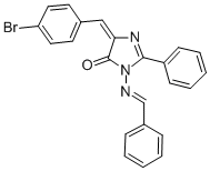 CAS#: 126245-13-4， (5Z)-5-[(4-Bromophenyl)Methylidene]-2-Phenyl-3-(Phenylmethylideneamino)Imidazol-4-One