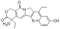 CAS#: 126266-01-1， (+-)-4-Amino-4,11-Diethyl-9-Hydroxy-1H-Pyrano(3',4':6,7)Indolizino(1,2-b)Quinoline-3,14(4H,12H)-Dione