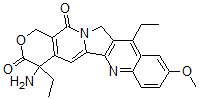 CAS#: 126266-02-2， (+-)-4-Amino-4,11-Diethyl-9-Methoxy-1H-Pyrano(3',4':6,7)Indolizino(1,2-b)Quinoline-3,14(4H,12H)-Dione