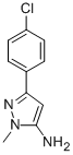 structure of CAS# 126417-82-1, 3-(4-Chlorophenyl)-1-Methyl-1H-Pyrazol-5-Amine;5-(4-CHLORO-PHENYL)-2-METHYL-2H-PYRAZOL-3-YLAMINE;5-Amino-3-(4-Chlorophenyl)-1-Methyl-1H-Pyrazole;3-(4-CHLOROPHENYL)-1-METHYL-1H-PYRAZOL-5-AMINE