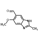 CAS#: 126436-25-7， 6-Methoxy-2-Methyl-3H-Benzimidazole-5-Carbaldehyde