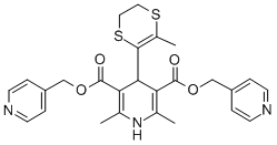 CAS#: 126444-09-5， Bis(Pyridin-4-Ylmethyl) 2,6-Dimethyl-4-(3-Methyl-5,6-Dihydro-1,4-Dithiin-2-Yl)-1,4-Dihydropyridine-3,5-Dicarboxylate