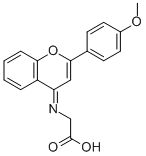 CAS#: 126480-34-0， N-[2-(4-Methoxyphenyl)-4H-1-Benzopyran-4-Ylidene]-Glycine